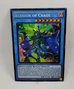 YU-GI-OH! Illusion of Chaos. MP23-EN017. 1st Ed. Prismatic Secret Rare Card. TCG - Image 1