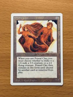Primal Clay NEVER PLAYED Revised MTG Magic: The Gathering FAST SHIPPING - Image 1