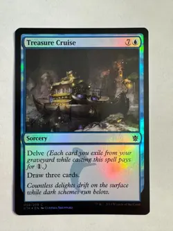 Treasure Cruise Khans of Tarkir Foil MTG Magic LP - Image 1