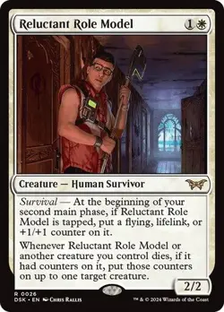 Reluctant Role Model (0026) Duskmourn: House of Horror MTG MAGIC - Image 1