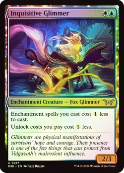 Inquisitive Glimmer Duskmourn: House of Horror MTG MAGICFoil - Image 1