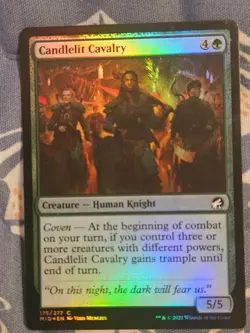 Candlelit Cavalry FOIL Innistrad Midnight Hunt MTG Magic - Image 1