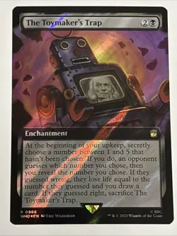 MTG Doctor Who The Toymaker's Trap Extended Art Surge Foil 0966 NM Rare - Image 1