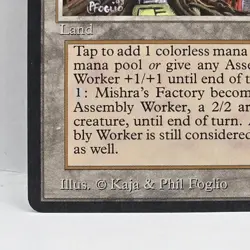 Magic The Gathering MTG Mishra's Factory Spring Antiquities MP Good Ungraded - Image 2