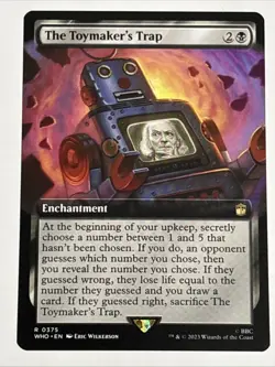 MTG Universes Beyond: Doctor Who The Toymaker's Trap Extended Art 0375 NM Rare - Image 1