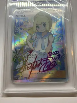 Lillie Graded 10 Pristine Pokemon 2024 Holo Foil Slab Card Waifu Signed Rainbow - Image 3