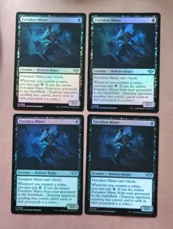 4x Forsaken Miner FOIL **NEAR MINT** **UNPLAYED** MTG - Image 1