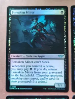 4x Forsaken Miner FOIL **NEAR MINT** **UNPLAYED** MTG - Image 2