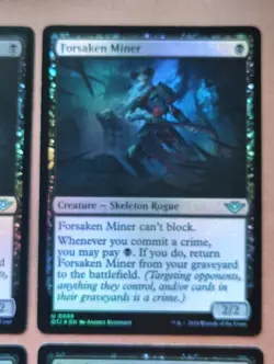 4x Forsaken Miner FOIL **NEAR MINT** **UNPLAYED** MTG - Image 3
