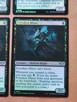 4x Forsaken Miner FOIL **NEAR MINT** **UNPLAYED** MTG - Image 4