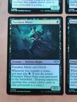 4x Forsaken Miner FOIL **NEAR MINT** **UNPLAYED** MTG - Image 5