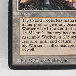 1994 WOTC MTG ANTIQUITIES MISHRA'S FACTORY SUMMER VINTAGE LIGHT- MODERATE PLAY - Image 2