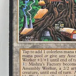 1994 WOTC MTG ANTIQUITIES MISHRA'S FACTORY SUMMER VINTAGE LIGHT- MODERATE PLAY - Image 3