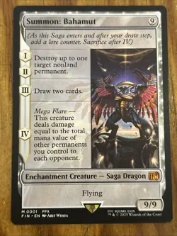 MTG - Summon: Bahamut - FIN 0001 - Final Fantasy - Mythic - Magic the Gathering - Image 1