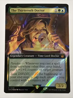 MTG Doctor Who The Thirteenth Doctor Extended Art Surge Foil 1039 NM Mythic - Image 1