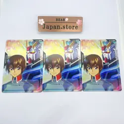 3 set Gundam Card Game RP-007 Kira & Strike Gundam Promo Resource JP BANDAI - Image 1