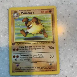 Pokemon TCG: 1st Edition Jungle Primeape 43/64 -- WOTC Jungle VTG! NM - Image 1