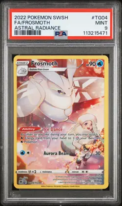2022 POKEMON SWORD & SHIELD ASTRAL RADIANCE #TG04 FULL ART/FROSMOTH PSA 9 - Image 1