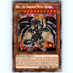 Yugioh Red-Eyes Darkness Metal Dragon RA03-EN212 1st Platinum Secret Rare - NM💎 - Image 1