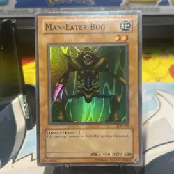 YUGIOH MAN EATER BUG SUPER RARE LOB-E088 - Image 1