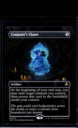 MTG Magic the Gathering INR Innistrad Rematered Borderless #321 Conjurers Closet - Image 1