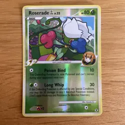 Roserade GL 12/111 Reverse Holo Platinum Rising Rivals Pokemon Card NM - Image 1