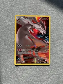 Pokemon Reshiram XY74 Full Art Black Star Promo Holo TCG Card 2015 ENG English - Image 1