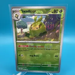 Swadloon 2/86 Reverse Holo White Flare Master Ball English Pokemon Card NM - Image 2