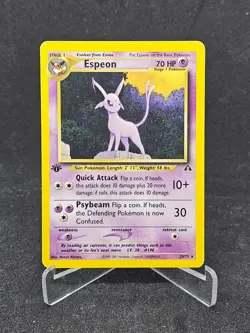 Pokemon Card Espeon 20/75 Neo Discovery Rare 1st edition - Image 1