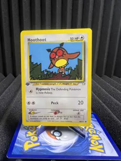 Hoothoot 60/111 - 1st Edition Regular - Neo Genesis Pokemon Card NM - Image 1