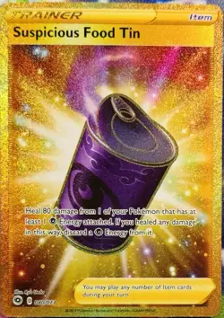 Champions Path - Suspicious Food Tin 080/073 Hyper Rare Pokemon Card - NM - Image 1