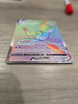 Pokemon Mew VMAX Rainbow Rare Card 268/264 Fusion Strike Near Mint Pack Fresh - Image 4