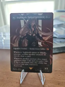 Final Fantasy Sephiroth Fabled Soldier Borderless Surge Foil Card #527 - Image 1