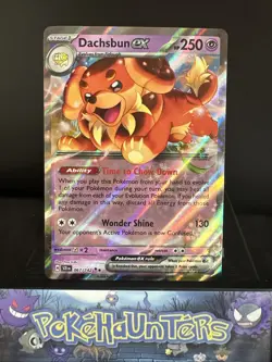 Pokemon Card Dachsbun ex 067/142 Stellar Crown Double Rare Near Mint - Image 1