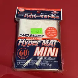 Clear KMC Hyper Mat Mini TCG Card Barrier 60 Yugioh Small Protector Sleeves D9 - Image 1