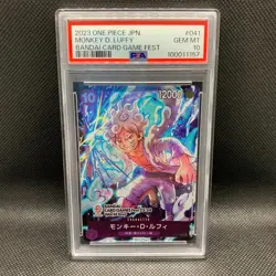 PSA10 MONKEY D. LUFFY P-041 P PROMO ONE PIECE CARD FEST JAPANESE NIKA From Japan - Image 1