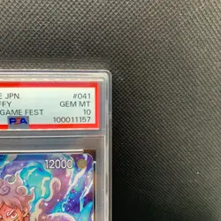 PSA10 MONKEY D. LUFFY P-041 P PROMO ONE PIECE CARD FEST JAPANESE NIKA From Japan - Image 4