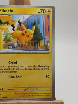 Pokemon TCG Pikachu 062/193 Paldea Evolved Regular Card - Image 3