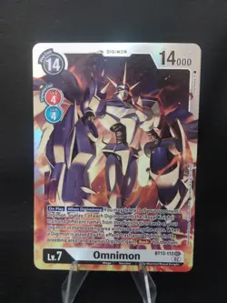 Digimon Omnimon BT13-112 Secret Rare Card - Versus Royal Knights - LP - Image 1