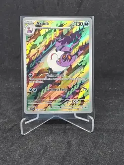 Pokemon Card Arbok 176/162 Scarlet & Violet-Temporal Forces Illustration Rare - Image 1