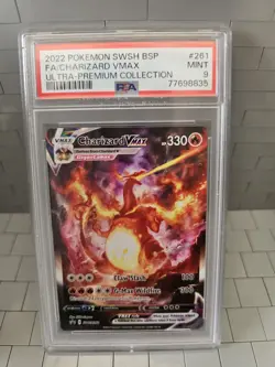 Pokemon TCG Charizard VMAX SWSH261 PSA 9 Promo Card - Image 1