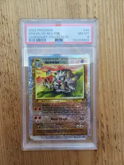 PSA 8 - Graveler 44/110 Reverse Holo - Legendary Collection Pokemon Card NM MINT - Image 1