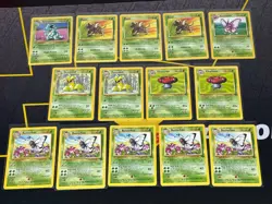 Pokemon TCG English 14 Cards Rare Non Holo Jungle Unlimited Nidoqueen/Pinsir - Image 1