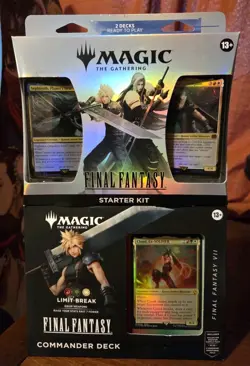 MAGIC THE GATHERING FINAL FANTASY 7 COMMANDER DECK AND STARTER KIT NEW SEALED - Image 1