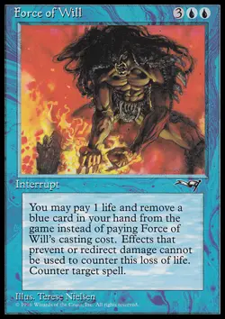 MTG FORCE OF WILL ENGLISH EXC - FORZA DI VOLONTA - AL - MAGIC - Image 1