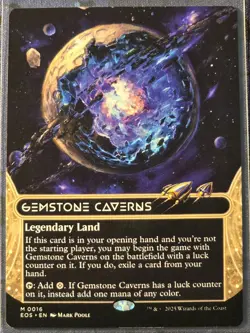 Gemstone Caverns (0016) (Borderless) - MTG - Edge of Eternities - Near Mint - Image 1