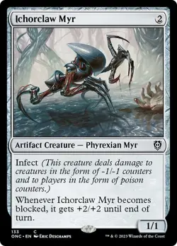 ICHORCLAW MYR x4 mtg NM-M Commander Phyrexia 4 Common - Image 1