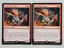 MTG 2x Flameblade Angel SOI 157/297 Light Play - Image 1