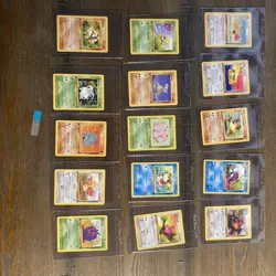 1st Edition Jungle Ungraded Pokemon Trading Card Collection Set of 15 Cards - Image 2