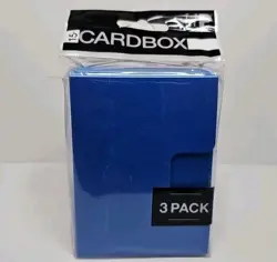 Ultra Pro Blue 15+ Deck Box 3-Pack Cube Draft Packs Card Storage - Image 1